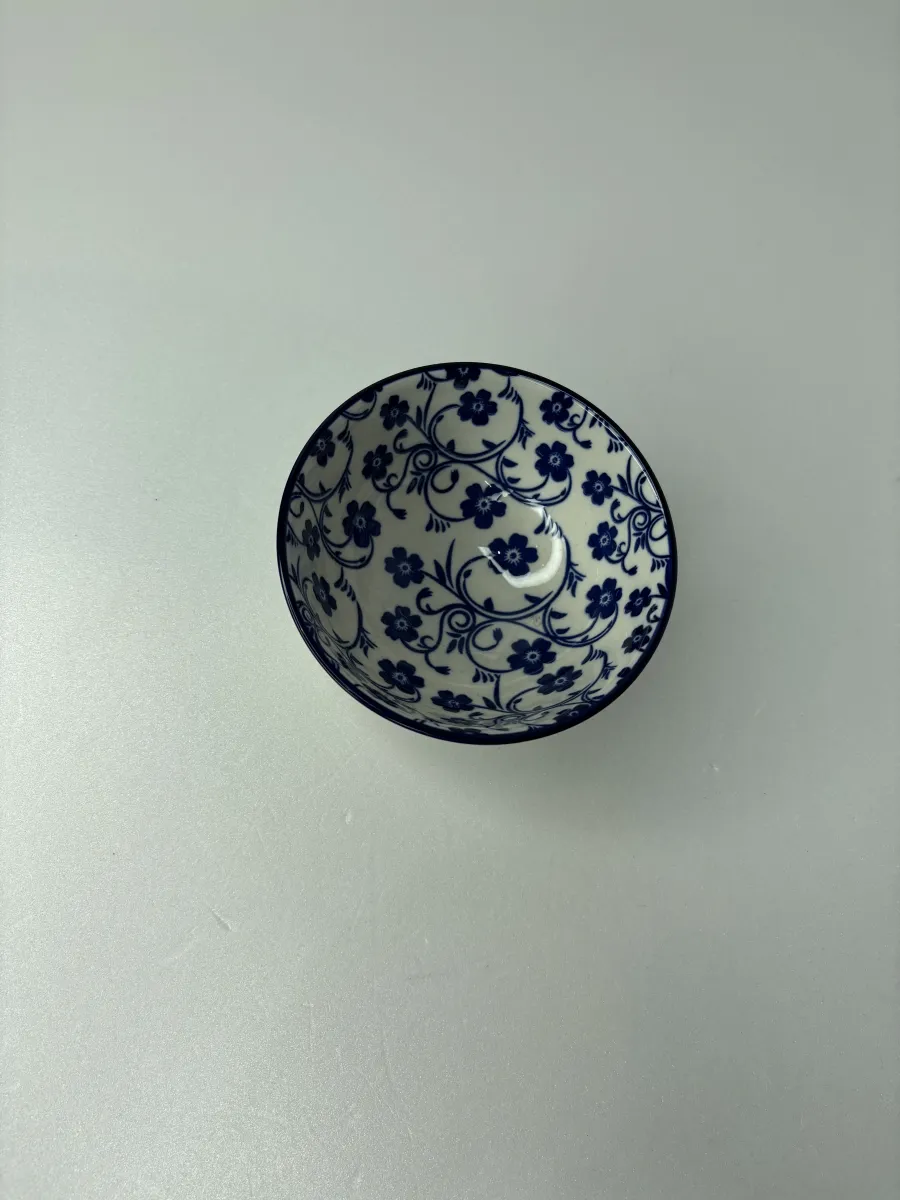 ظروف چینی گل ابی